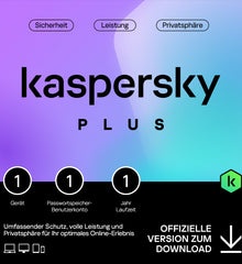 Kaspersky Plus kostenloser Download  2025 1 PC 1 Jahr Vollversion