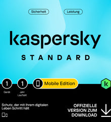 Kaspersky Standard Mobile Edition 1 Gerät 1 Jahr NEU sofort per E-Mail PC