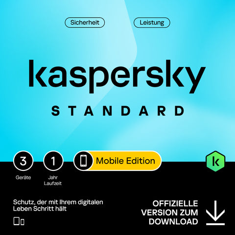 Kaspersky Standard  Mobile Edition  3 user  1 year  Online Code