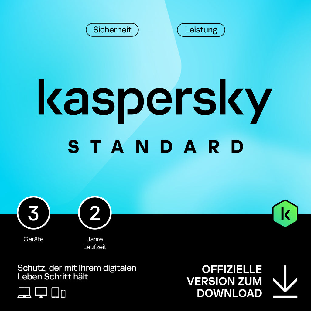 Kaspersky Standard - 3 Geräte 2 Jahre günstig online kaufen