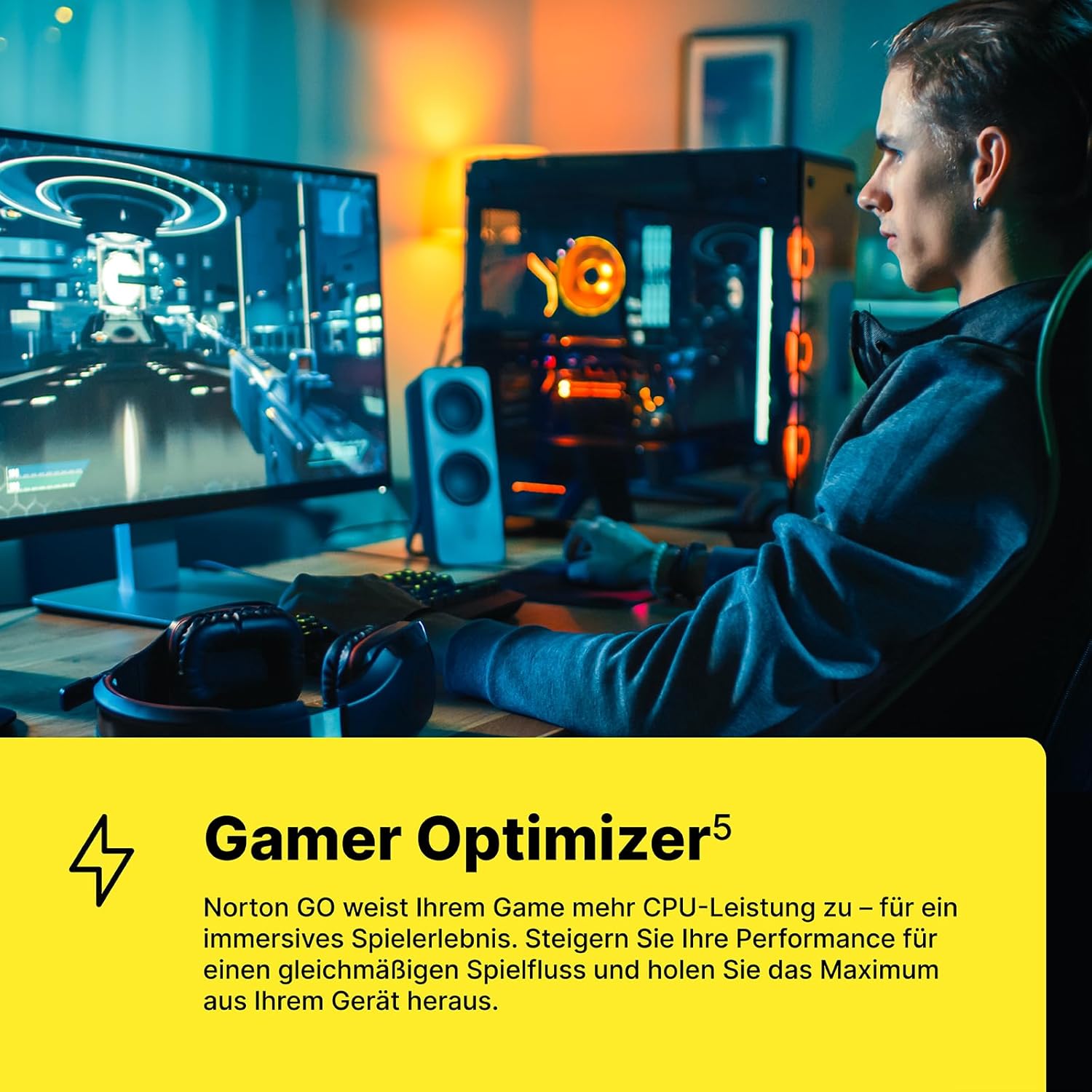 NORTON 360 for Gamers 2025 3 Geräte 1 Jahr 50GB Cloud OHNE ABO EMAIL SOFORT