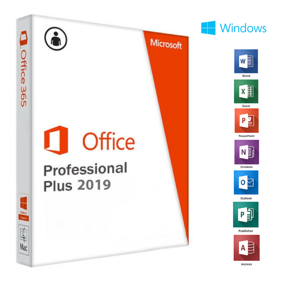 Microsoft Office 2019 Software-Box