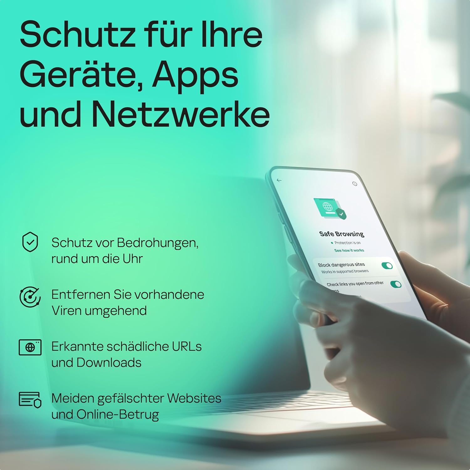 Kaspersky Standard Antivirus – 3 Geräte, 2 Jahre Schutz – günstig online