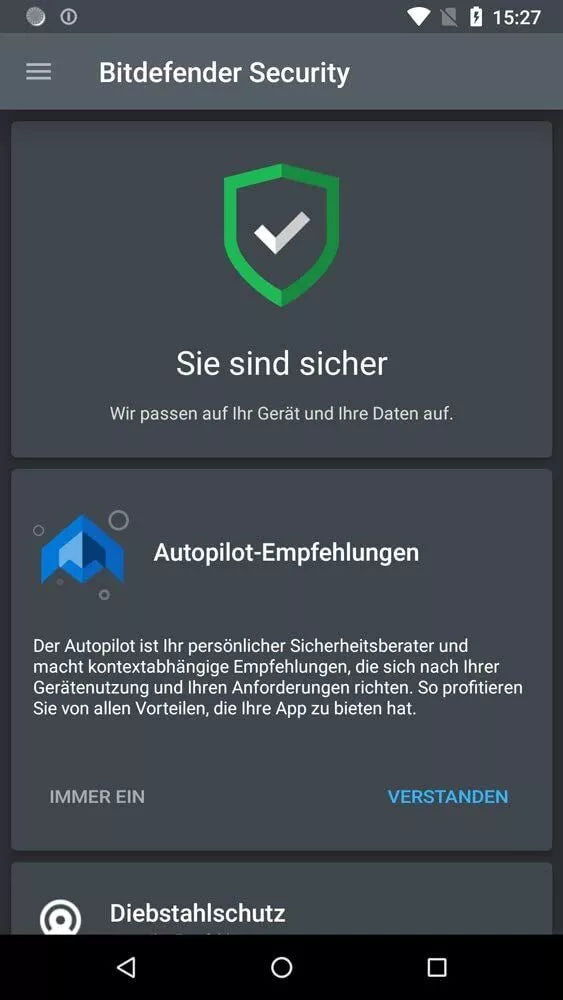 Bitdefender  Mobile Security 1-3 Gerät für Android