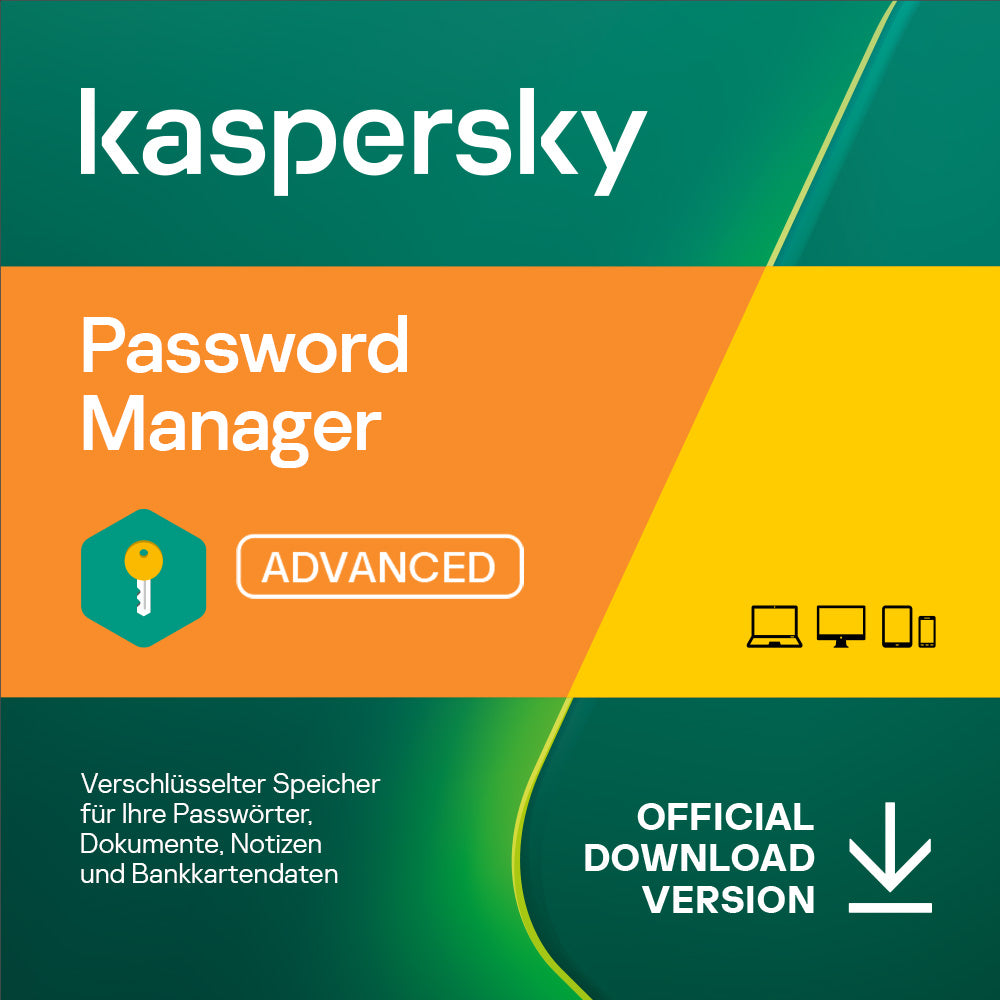 Kaspersky Lab Password Manager Vollversion Unbeschränkte Geräteanzahl