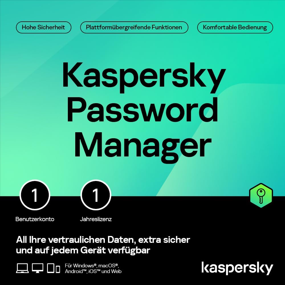 Kaspersky Lab Password Manager Vollversion Unbeschränkte Geräteanzahl