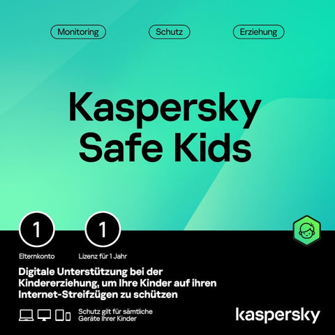 Kaspersky Safe Kids | 1 Benutzerkonto | 1 Jahr | PC/Mac/Android/iOS | Aktivierungscode per Email