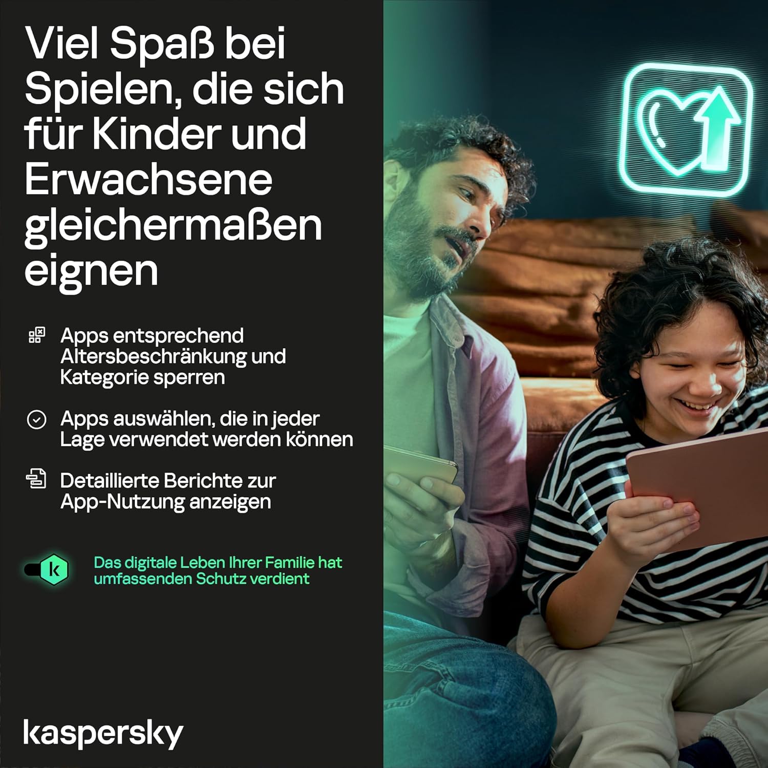 Kaspersky Safe Kids | 1 Benutzerkonto | 1 Jahr | PC/Mac/Android/iOS | Aktivierungscode per Email