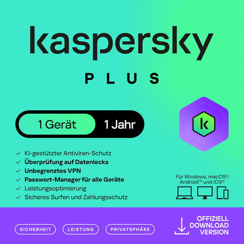 Kaspersky Plus Internet Security 1-10 Geräte
