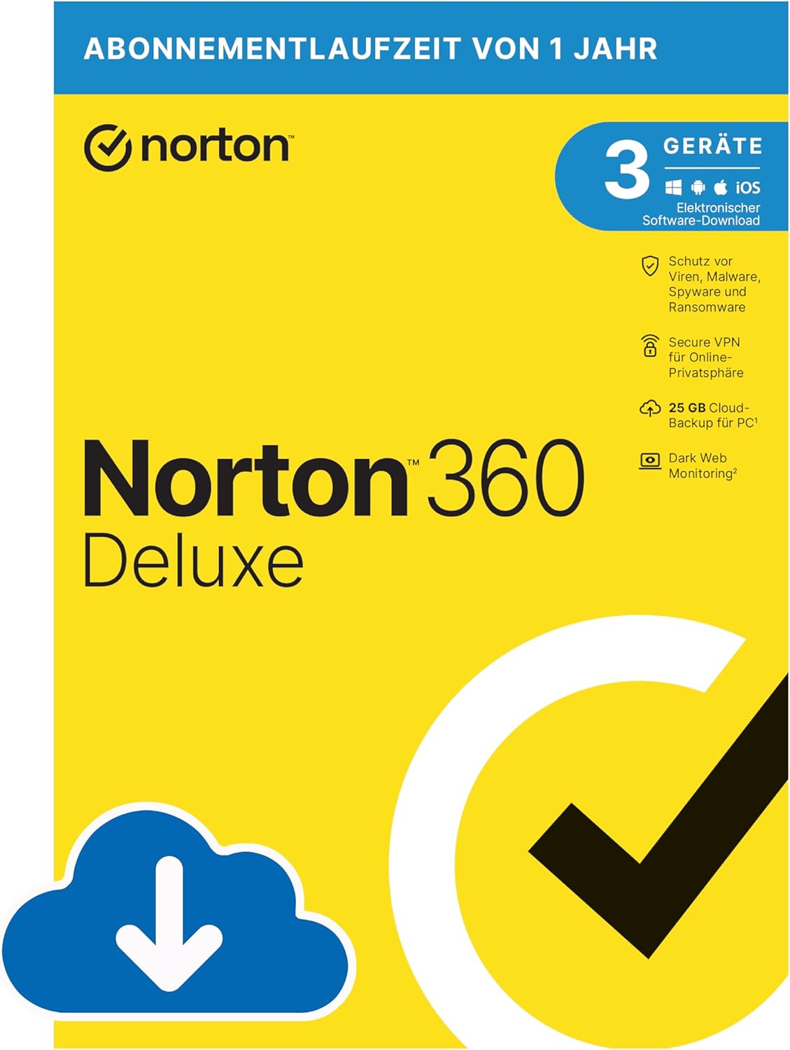 Norton 360 Standard 2024 | 1-10 Geräte | Antivirus | Unlimited Secure VPN & Passwort-Manager | 1 Jahr | PC/Mac/Android/iOS | Aktivierungscode per Email