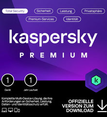 Kaspersky Premium Total Security 2025 Upgrade Verlängerung  | 1 Gerät - 1 Jahr | Sofortdownload + Key