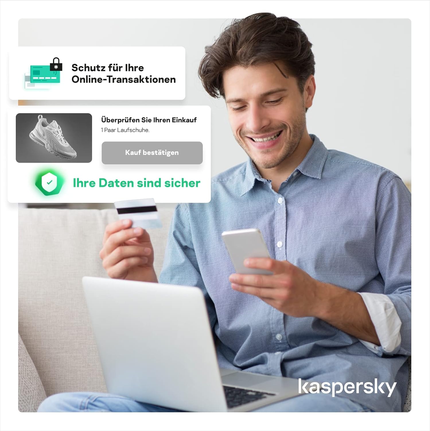 Kaspersky Standard – Antivirenprogramm Sonderangebot  3 Geräte - 1 Jahr | Sofortdownload + Key