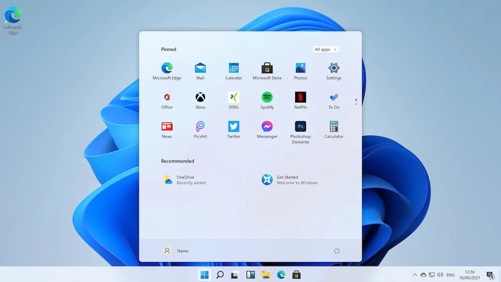 Windows 11 Startmenü mit Apps
