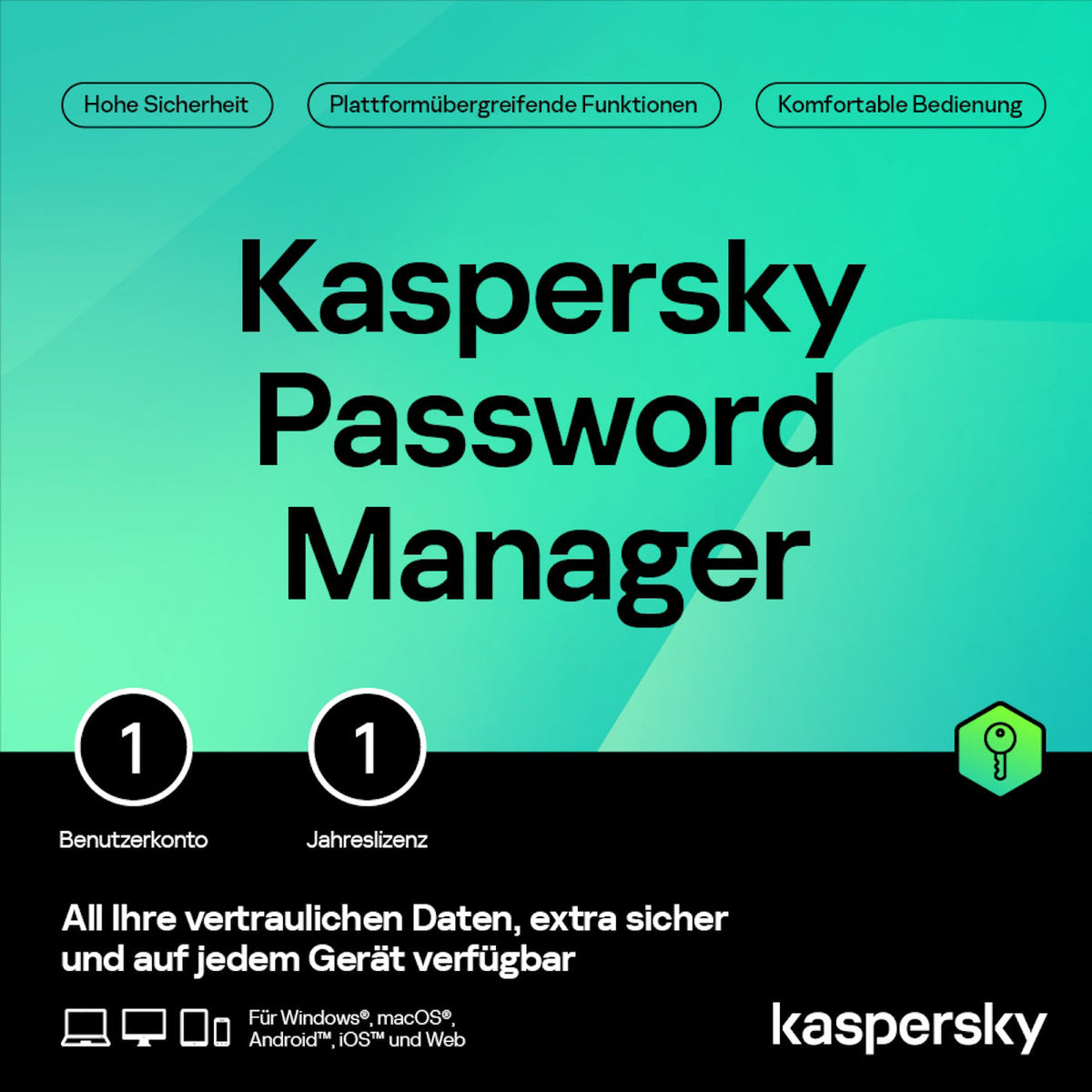 Kaspersky Password Manager – 1 Benutzer – 1 Jahr