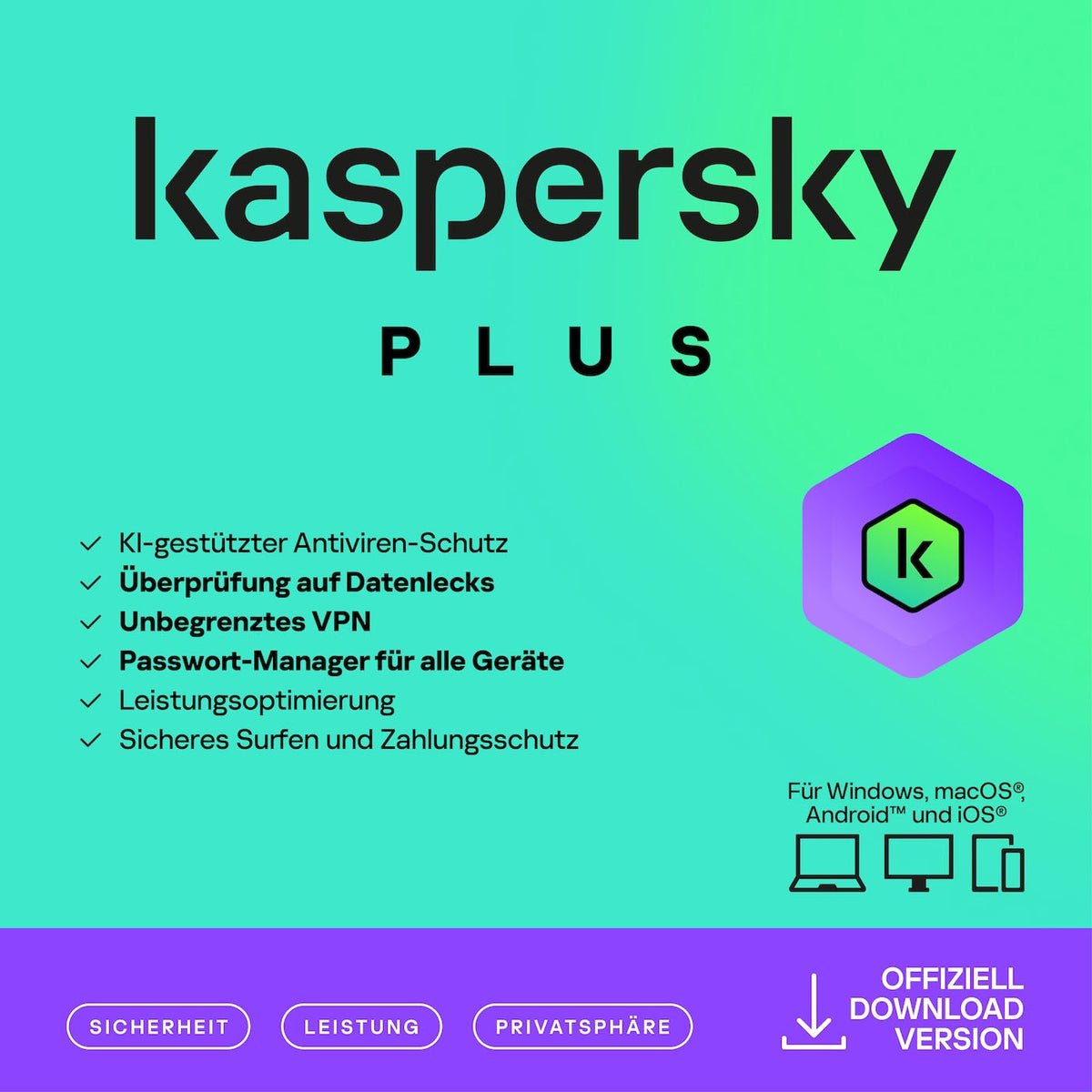 Kaspersky Plus – Produktabbildung