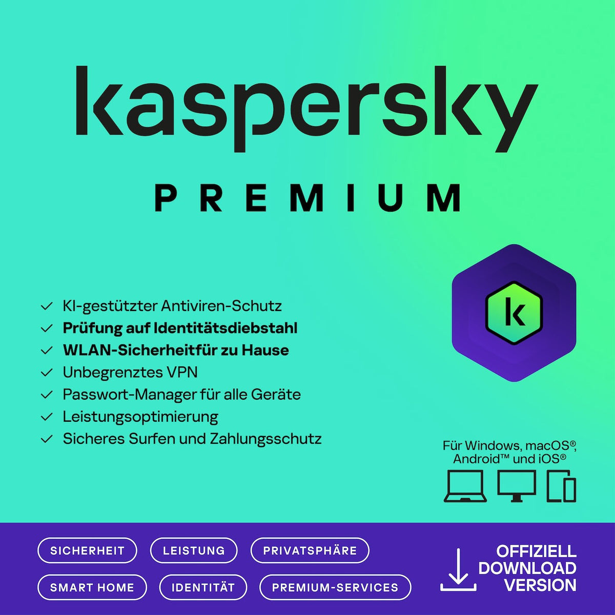 Kaspersky Premium – Produktabbildung
