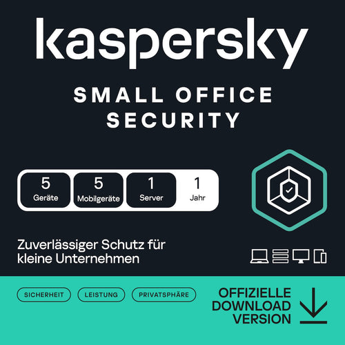 Kaspersky Small Office Security – 5 Geräte – 1 Jahr
