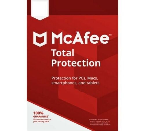 McAfee Total Protection Software-Verpackung