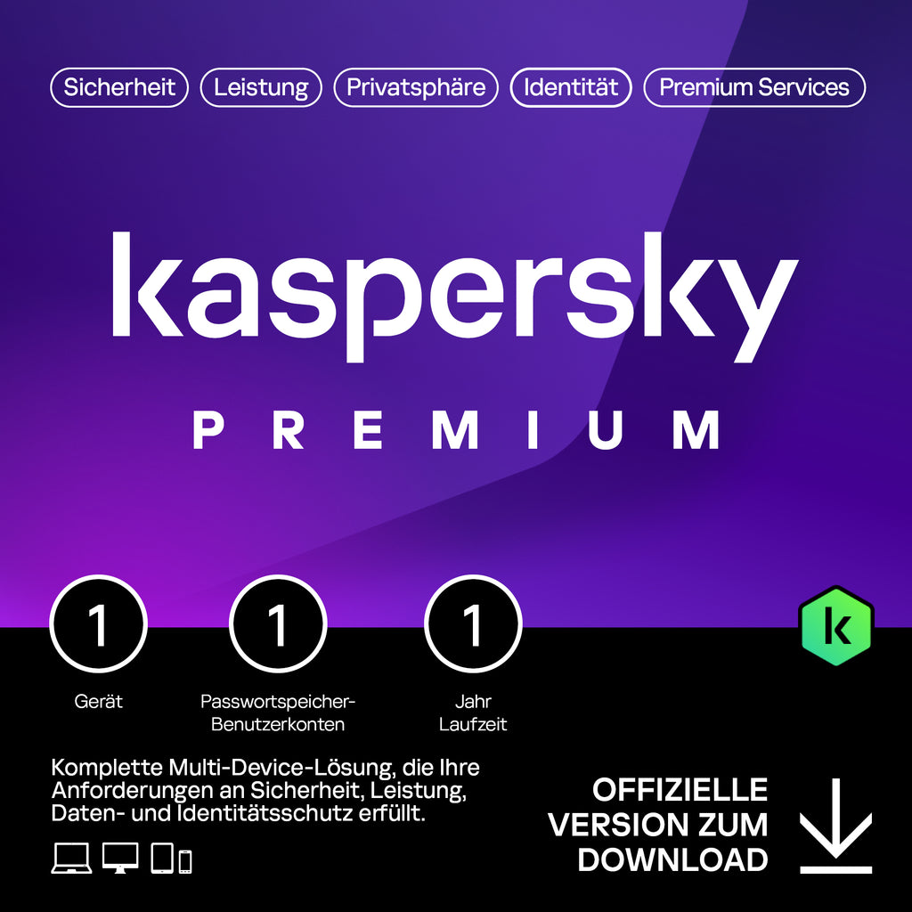 Kaspersky Premium Software Download-Karte