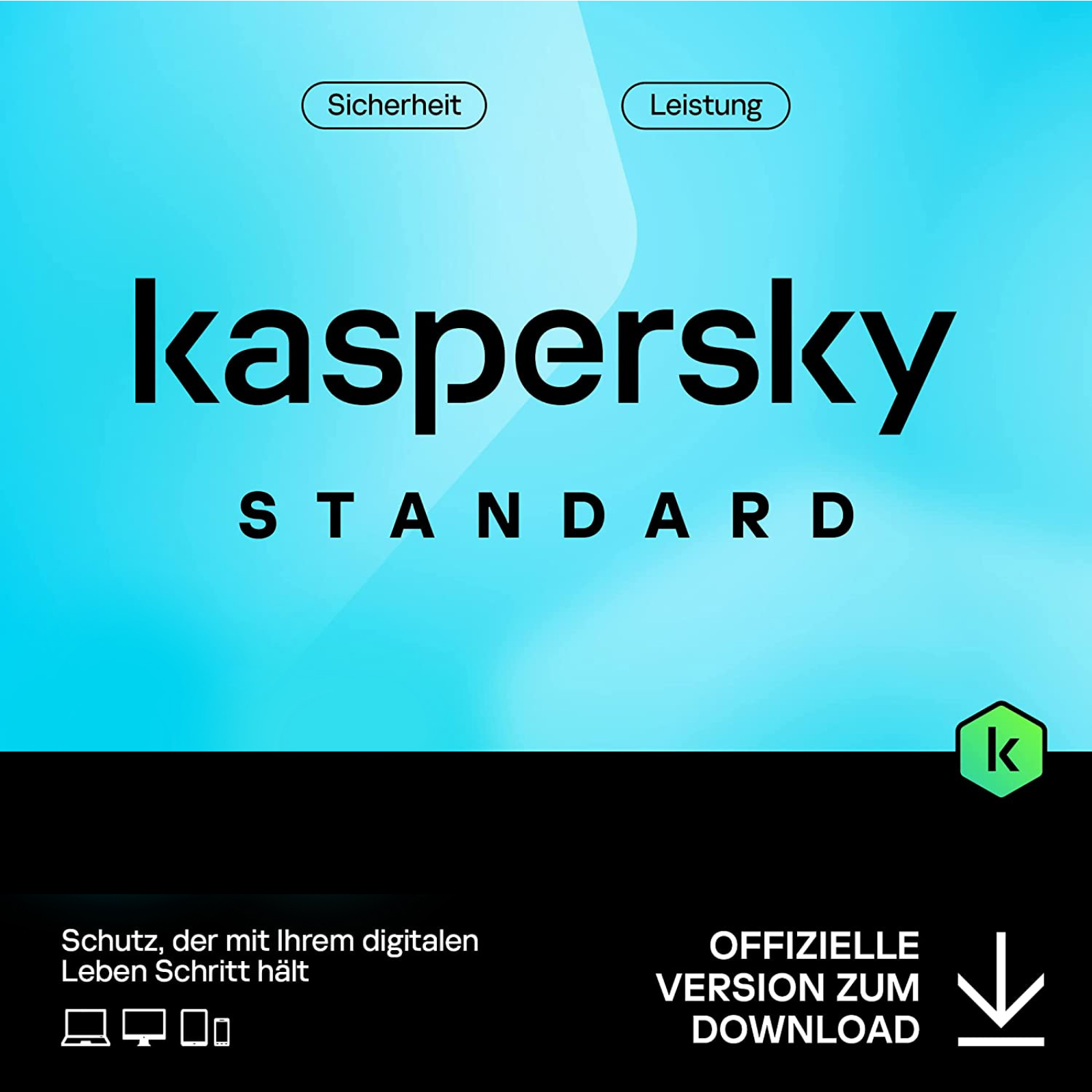Kaspersky Standard Anti-Virus 2024 | 1-2 Geräte |  Jahre | Umfassender Schutz | Online-Banking Schutz | Leistungsoptimierung | PC/Mac/Mobile | Aktivierungscode per Email
