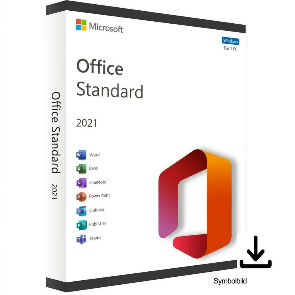 Microsoft Office 2021 Standard ESD | Deutsch | 1 PC | Windows