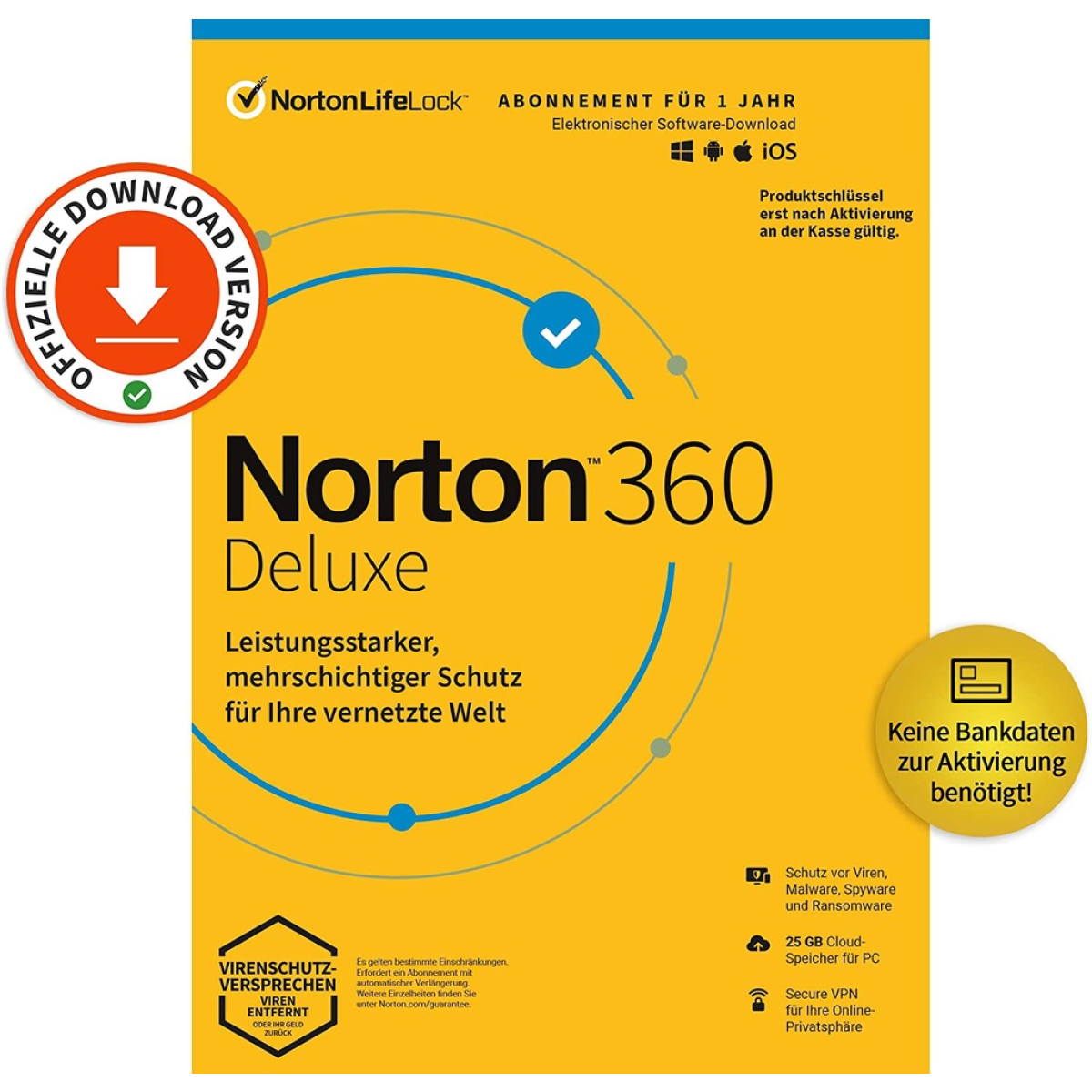 Norton 360 Deluxe ESD (Ohne Abo) 2024