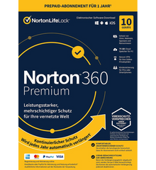 Norton 360 Premium ESD 10 Geräte 1 Jahr 2024